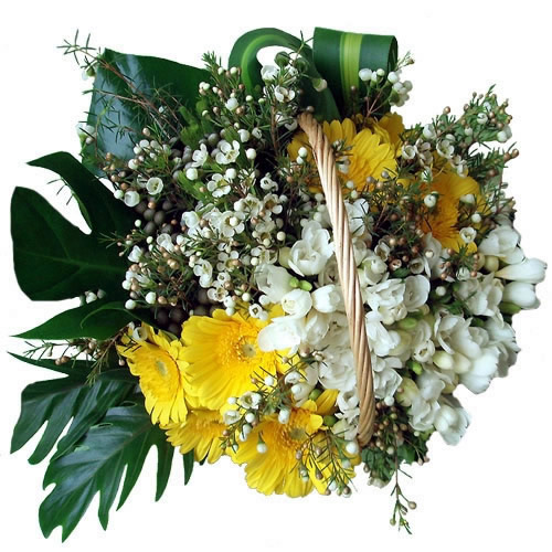Country Flowers Basket