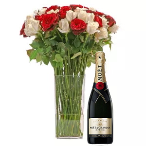 Love & Romance Roses Vase