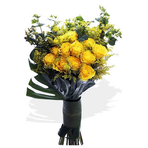 Premium Yellow Roses Bouquet
